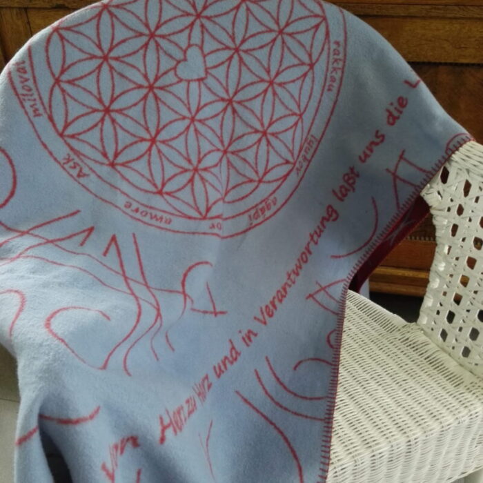 Biologisch katoenen plaid blauw / rood